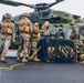 U.S. Marines conduct helicopter support team resupply with Finnish Soldiers