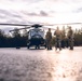 U.S. Marines conduct helicopter support team resupply with Finnish Soldiers