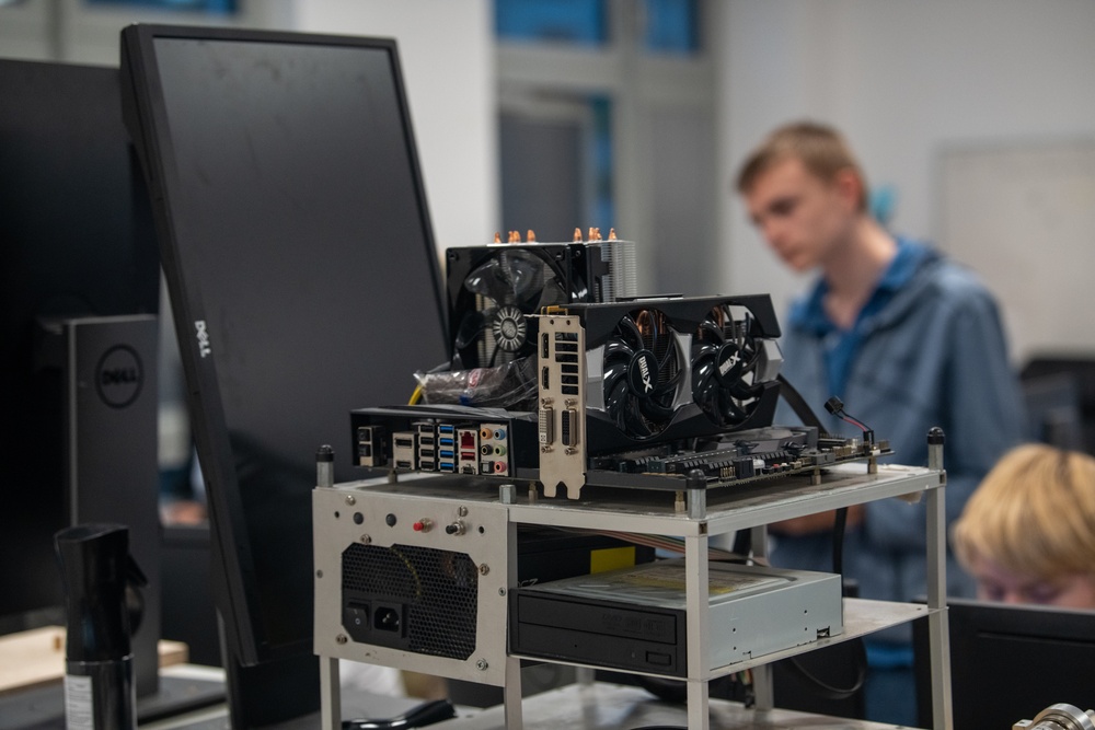 Local unit supports high school STEM program
