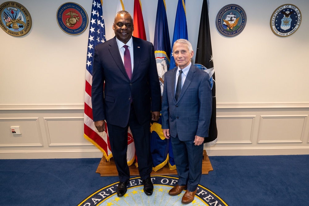 SECDEF Holds Office Call With Dr. Fauci