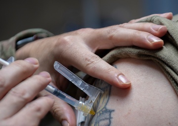 332d Expeditionary Medical Squadron Delivers Covid-19 Booster Shots