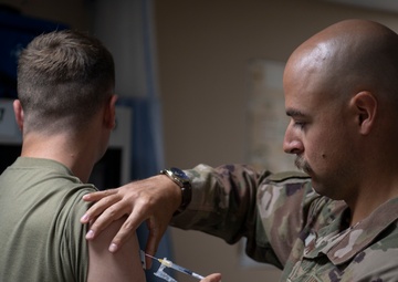 332d Expeditionary Medical Squadron Delivers COVID-19 Booster Shots