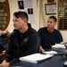 Coast Guard Cutter Hamilton crewmembers conduct damage control training while underway on the Atlantic Ocean