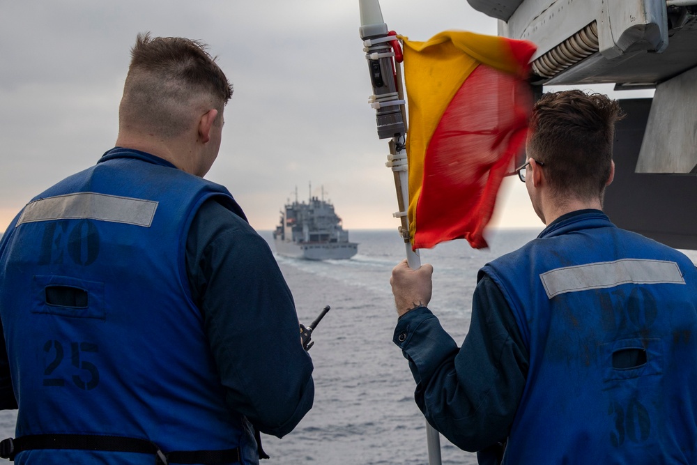 Replenishment-at-sea aboard USS George H.W. Bush (CVN 77)