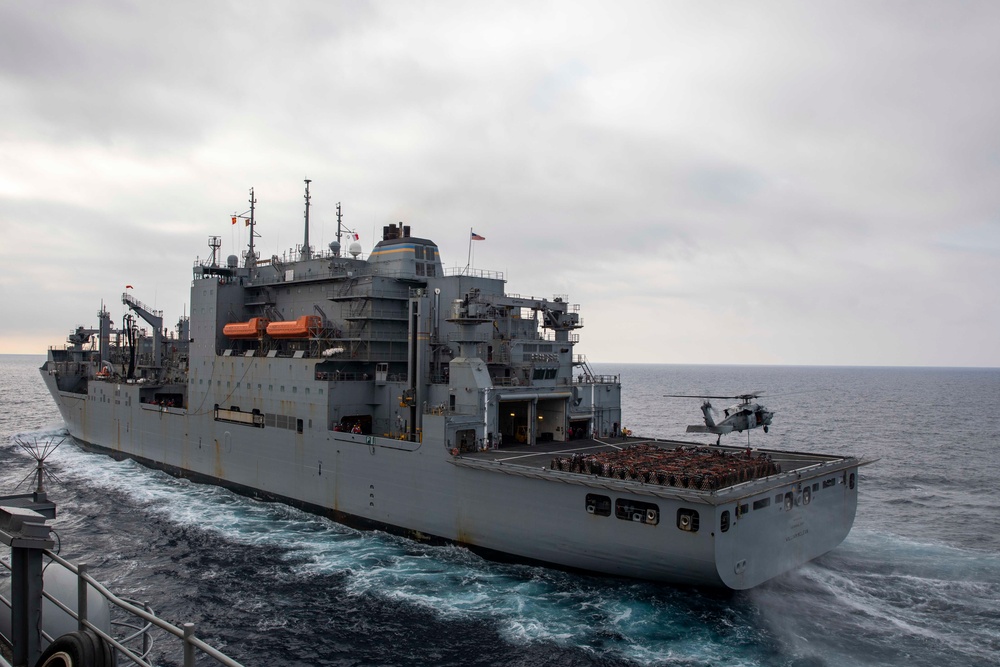 Replenishment-at-sea aboard USS George H.W. Bush (CVN 77)