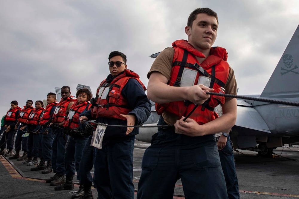 Replenishment-at-sea aboard USS George H.W. Bush (CVN 77)