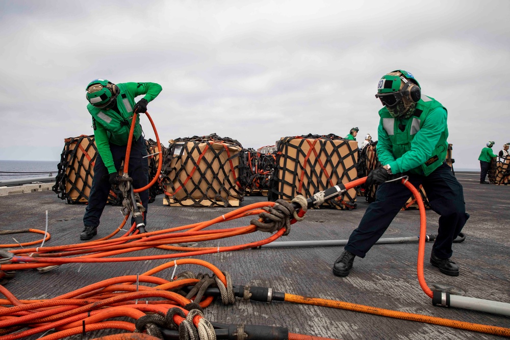 Replenishment-at-sea aboard USS George H.W. Bush (CVN 77)