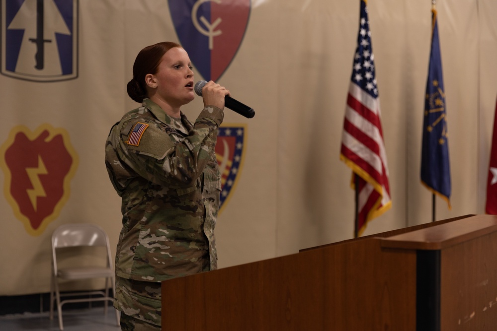 387th Military Police Company Conducts Color Casing Ceremony