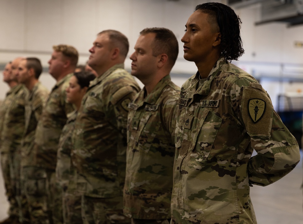 387th Military Police Company Conducts Color Casing Ceremony