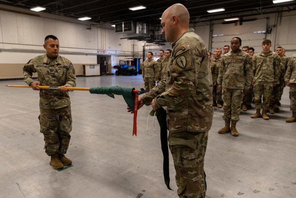 387th Military Police Company Conducts Color Casing Ceremony