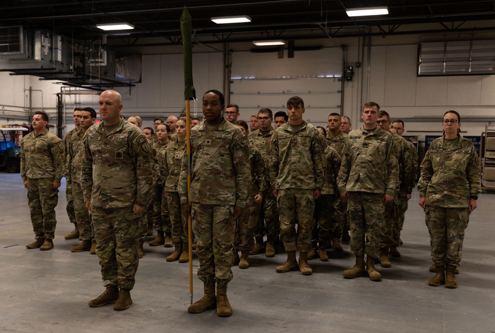 387th Military Police Company Conducts Color Casing Ceremony