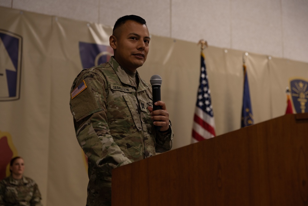 387th Military Police Company Conducts Color Casing Ceremony