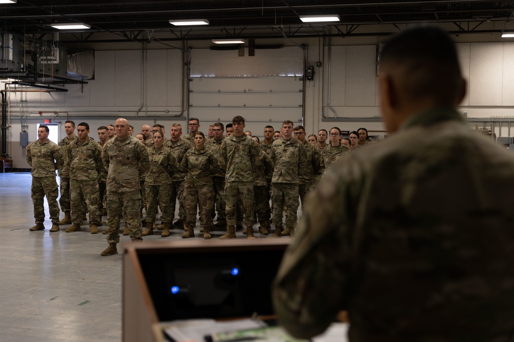 387th Military Police Company Conducts Color Casing Ceremony