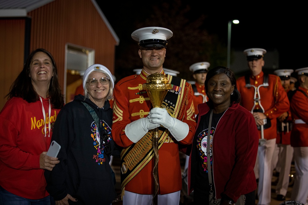 “The Commandant’s Own,” U.S. Marine Drum and Bugle Corps, showcased their skillset in front of thousands of enthusiastic supporters at Linganore High School Marching Band Competition.