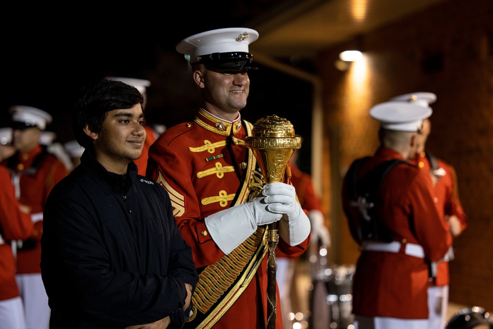 “The Commandant’s Own,” U.S. Marine Drum and Bugle Corps, showcased their skillset in front of thousands of enthusiastic supporters at Linganore High School Marching Band Competition.