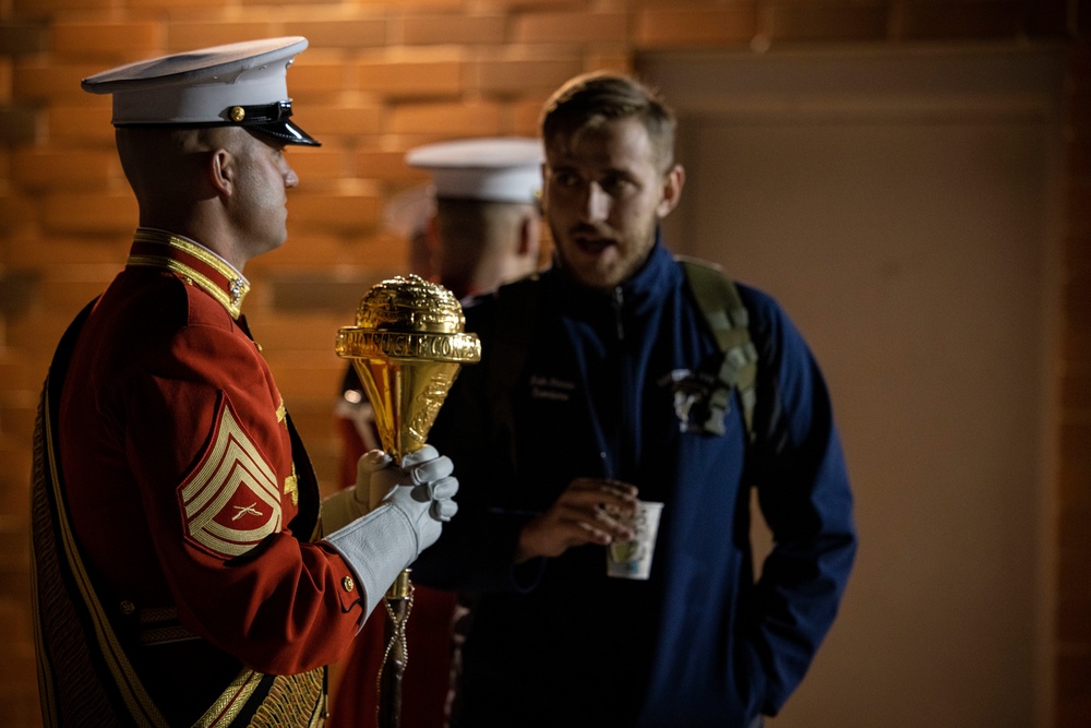 “The Commandant’s Own,” U.S. Marine Drum and Bugle Corps, showcased their skillset in front of thousands of enthusiastic supporters at Linganore High School Marching Band Competition.