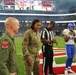 Creech AFB leaders participate in Air Force Academy football game coin toss