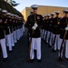 Marines with “The Silent Drill Platoon,” Marine Barracks Washington, perform for thousands of cadets and family members, during a Virginia Military Institute football game.