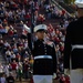 Marines with “The Silent Drill Platoon,” Marine Barracks Washington, perform for thousands of cadets and family members, during a Virginia Military Institute football game.