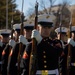 Marines with “The Silent Drill Platoon,” Marine Barracks Washington, perform for thousands of cadets and family members, during a Virginia Military Institute football game.