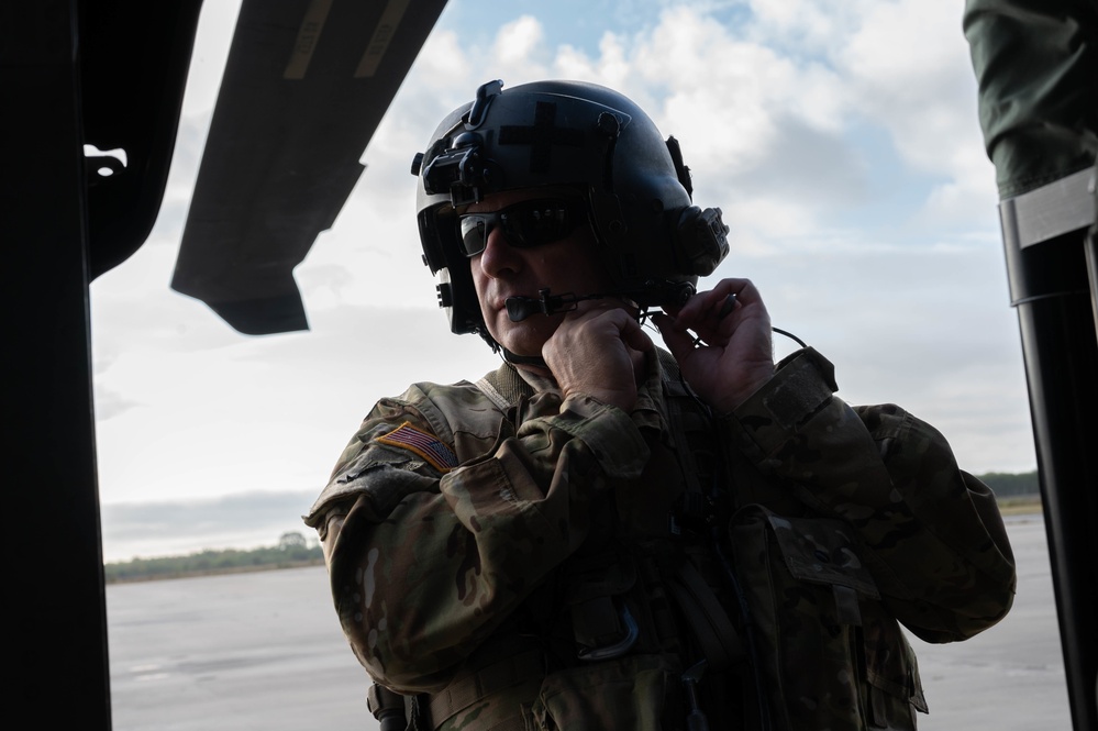 U.S. Soldiers with the San Antonio Army Aviation Support Facility, Army Texas National Guard, visit Texas Challenge Academy