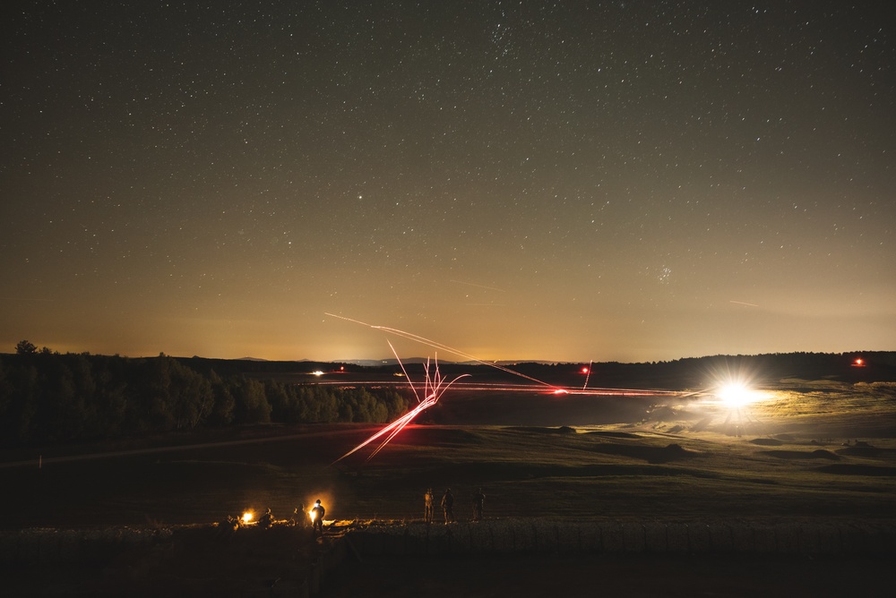 173rd Airborne Brigade - Company Night Live-Fire Exercise