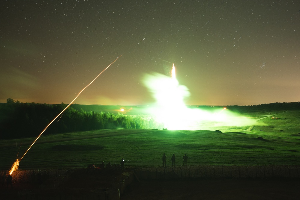 173rd Airborne Brigade - Company Night Live-Fire Exercise