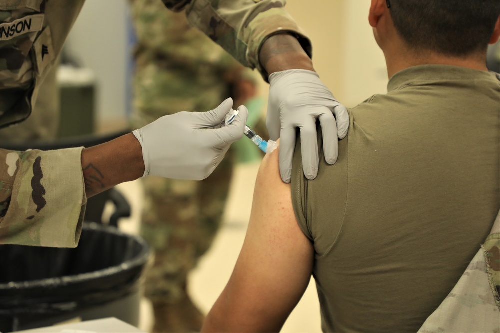 Dogface Soldiers get annual flu shots at Fort Stewart