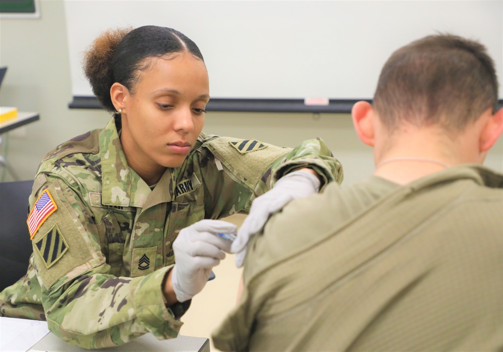 Dogface Soldiers get annual flu shots at Fort Stewart