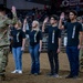 1st Infantry Division Commanding General's Mounted Color Guard participate in Professional Armed Forces Rodeo