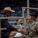 1st Infantry Division Commanding General's Mounted Color Guard participate in Professional Armed Forces Rodeo