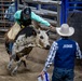 1st Infantry Division Commanding General's Mounted Color Guard participate in Professional Armed Forces Rodeo