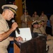 USS Essex Chief Pinning Ceremony