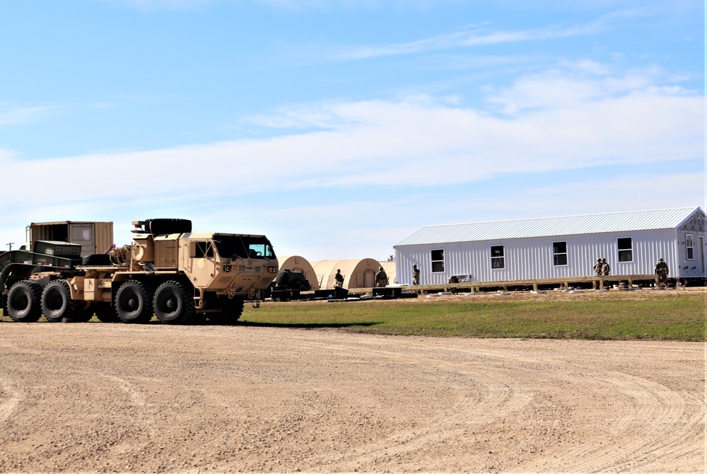 Army Reserve combat engineers with 461st Engineer Company support Fort McCoy troop project