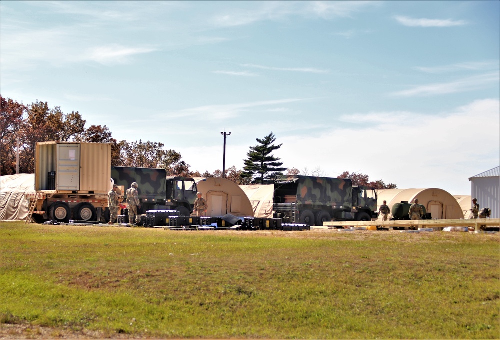 Army Reserve combat engineers with 461st Engineer Company support Fort McCoy troop project