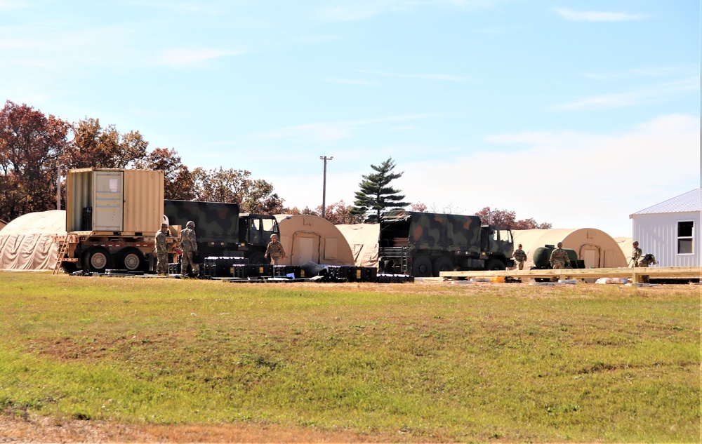 Army Reserve combat engineers with 461st Engineer Company support Fort McCoy troop project