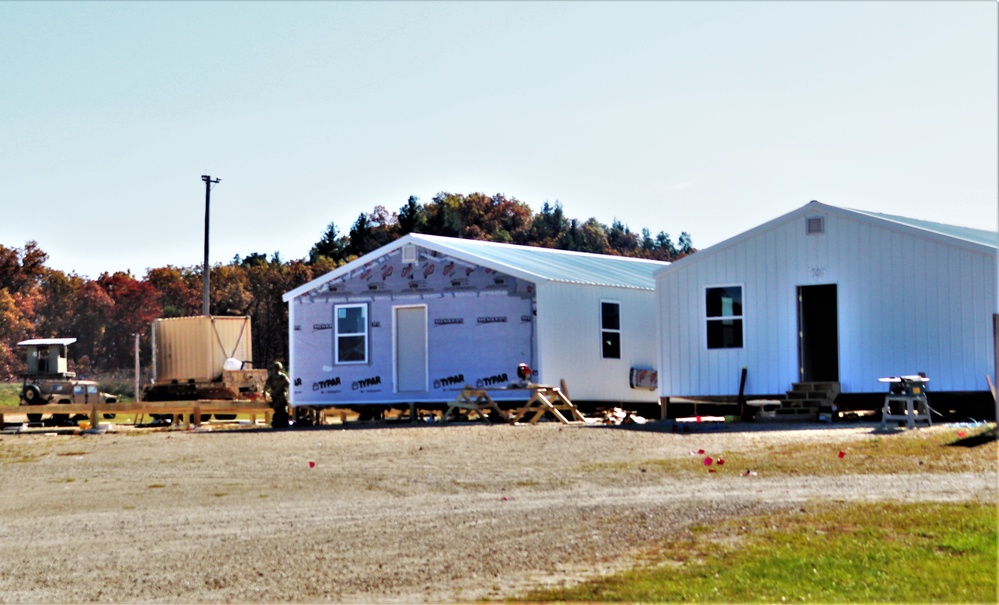 Army Reserve combat engineers with 461st Engineer Company support Fort McCoy troop project