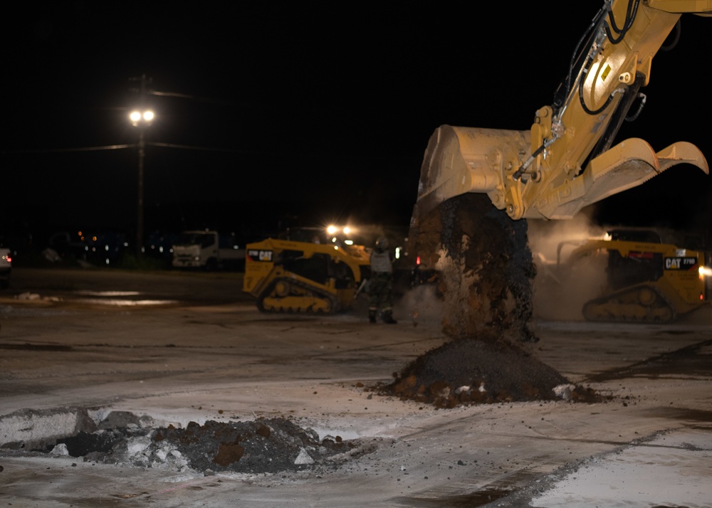 374th CES perform Rapid Airfield Damage Repair during SRI