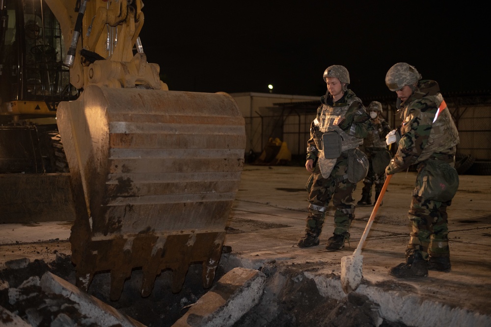 374th CES perform Rapid Airfield Damage Repair during SRI