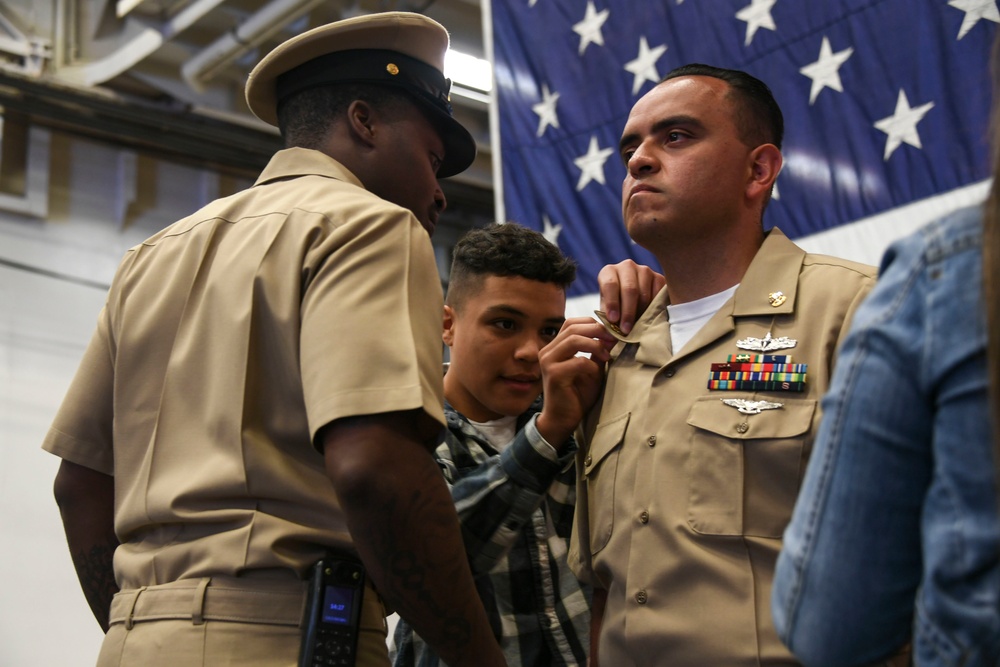 USS America Holds Chief Pinning Ceremony