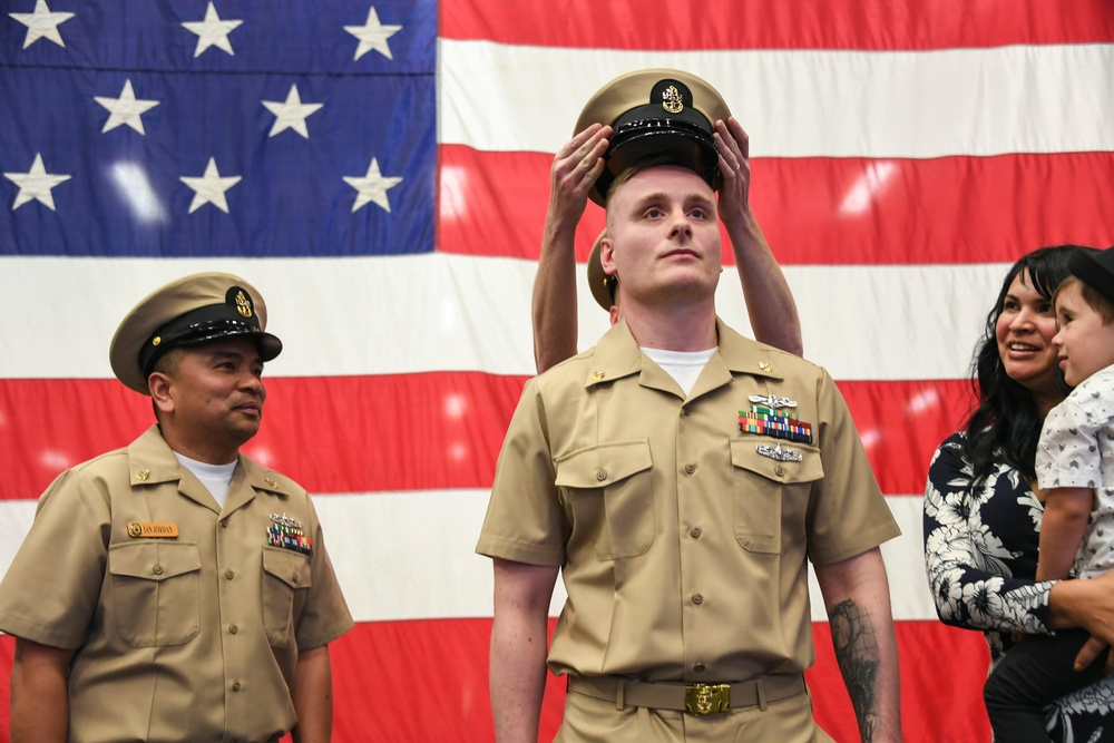 USS America Holds Chief Pinning Ceremony