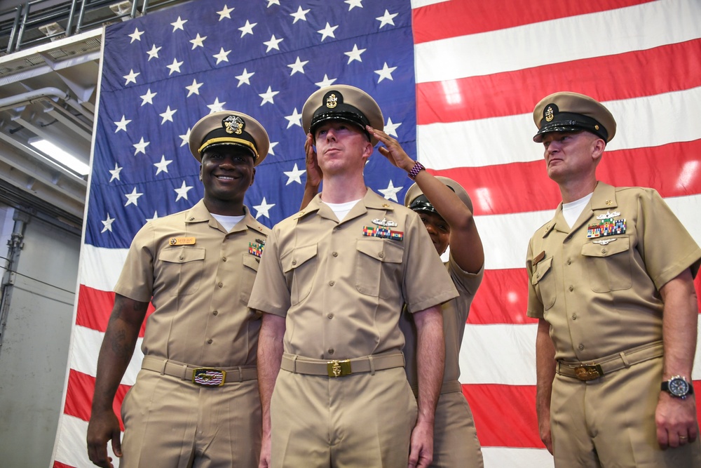 USS America Holds Chief Pinning Ceremony