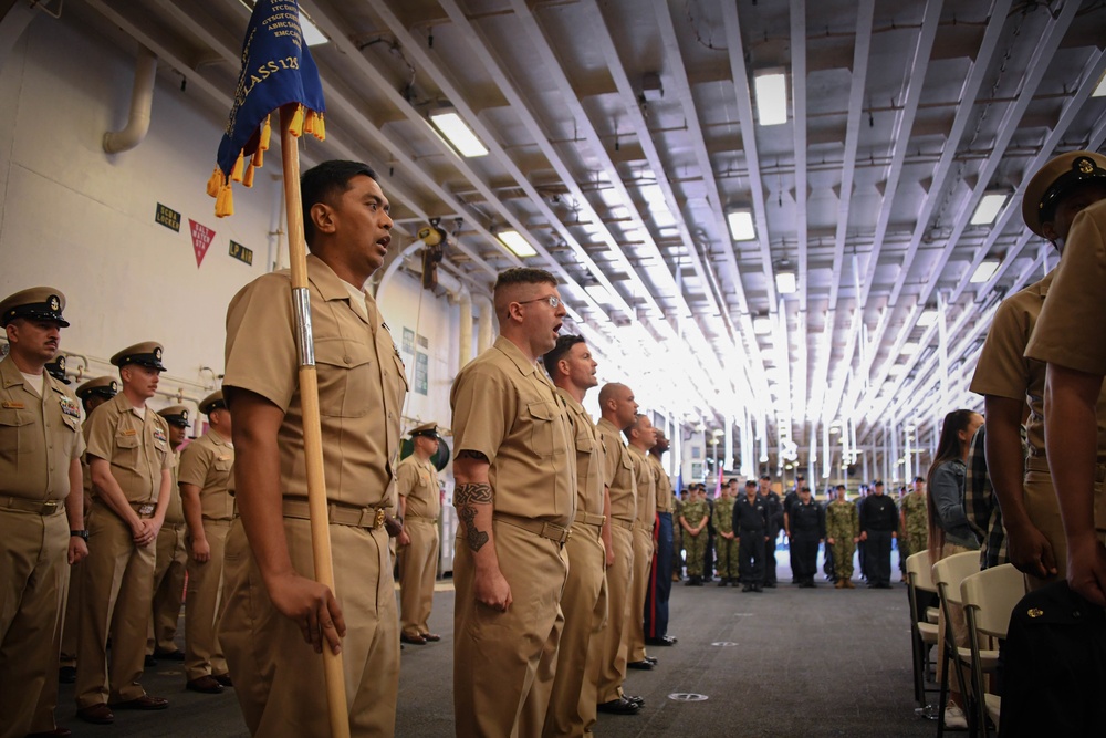 USS America Holds Chief Pinning Ceremony