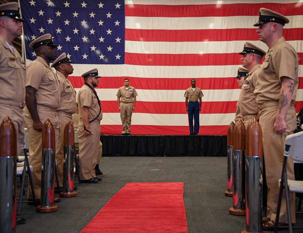 USS America Holds Chief Pinning Ceremony