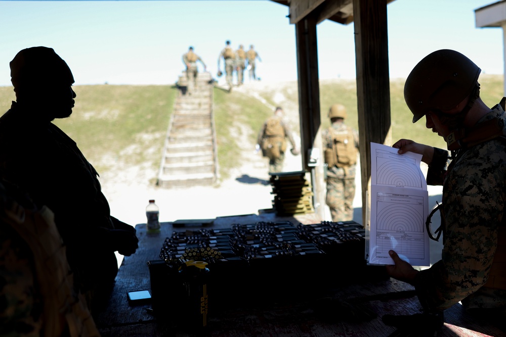 II Marine Expeditionary Force Support Battalion Machine Gun Live-Fire Range