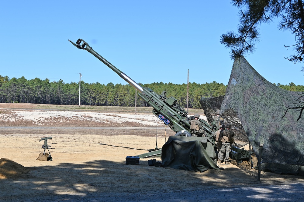 Fort Dix – 3rd BN 14th USMC HQ Howitzer Artillery Live Fire 21 OCT 2022