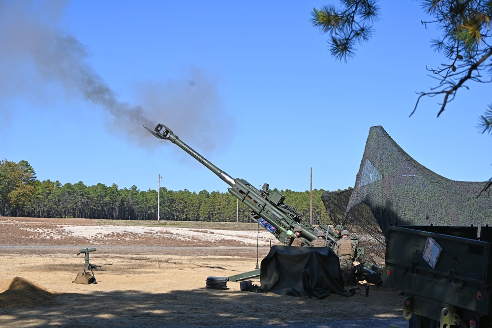 Fort Dix – 3rd BN 14th USMC HQ Howitzer Artillery Live Fire 21 OCT 2022