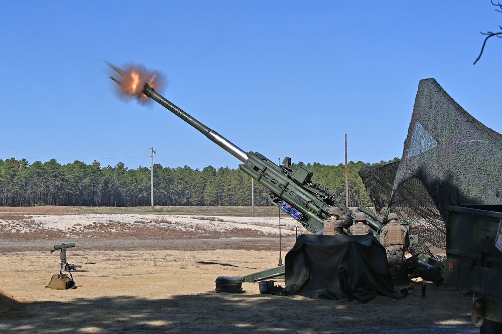 Fort Dix – 3rd BN 14th USMC HQ Howitzer Artillery Live Fire 21 OCT 2022