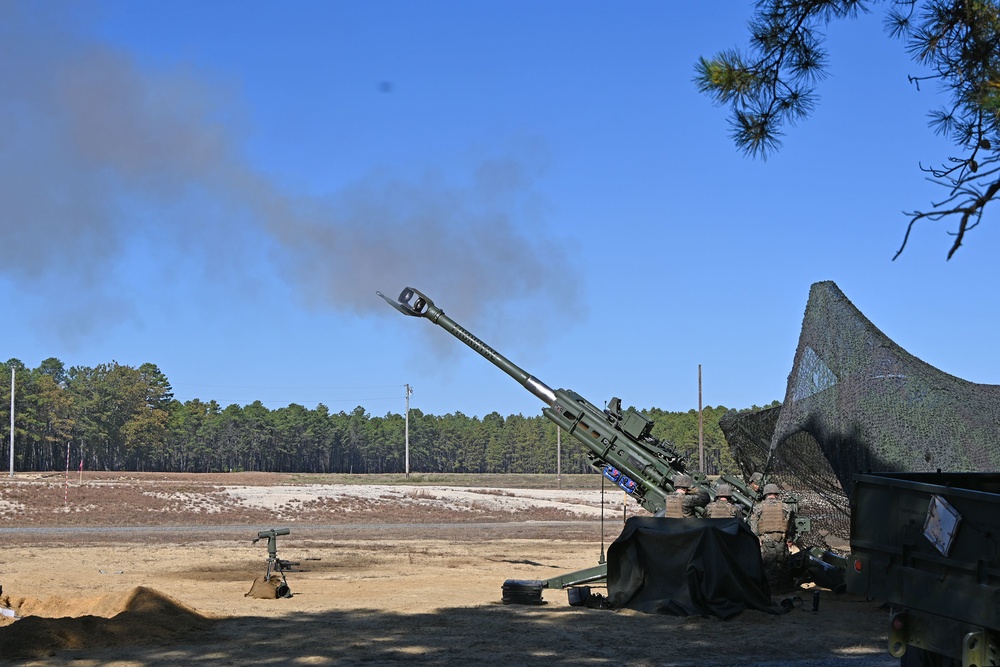 Fort Dix – 3rd BN 14th USMC HQ Howitzer Artillery Live Fire 21 OCT 2022