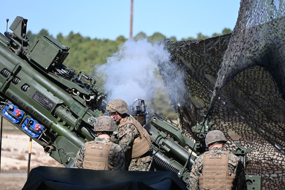 Fort Dix – 3rd BN 14th USMC HQ Howitzer Artillery Live Fire 21 OCT 2022